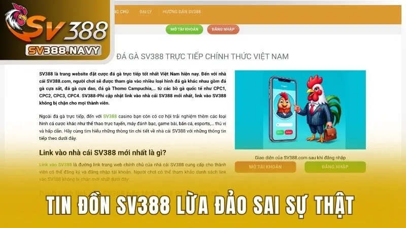 Thực Hư Tin Đồn SV388 Lừa Đảo - Giải Đáp Bằng Minh Chứng 3 Tin đồn SV388 sai sự thật không chuẩn xác